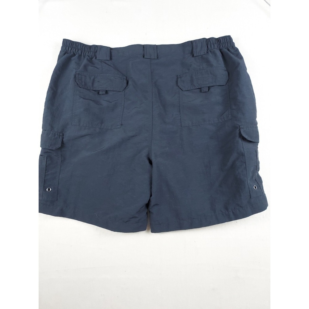 Reel Legends Mens 2XL Navy/Black Fishing Cargo Shorts Performance Nylon Outdoor - Picture 10 of 11